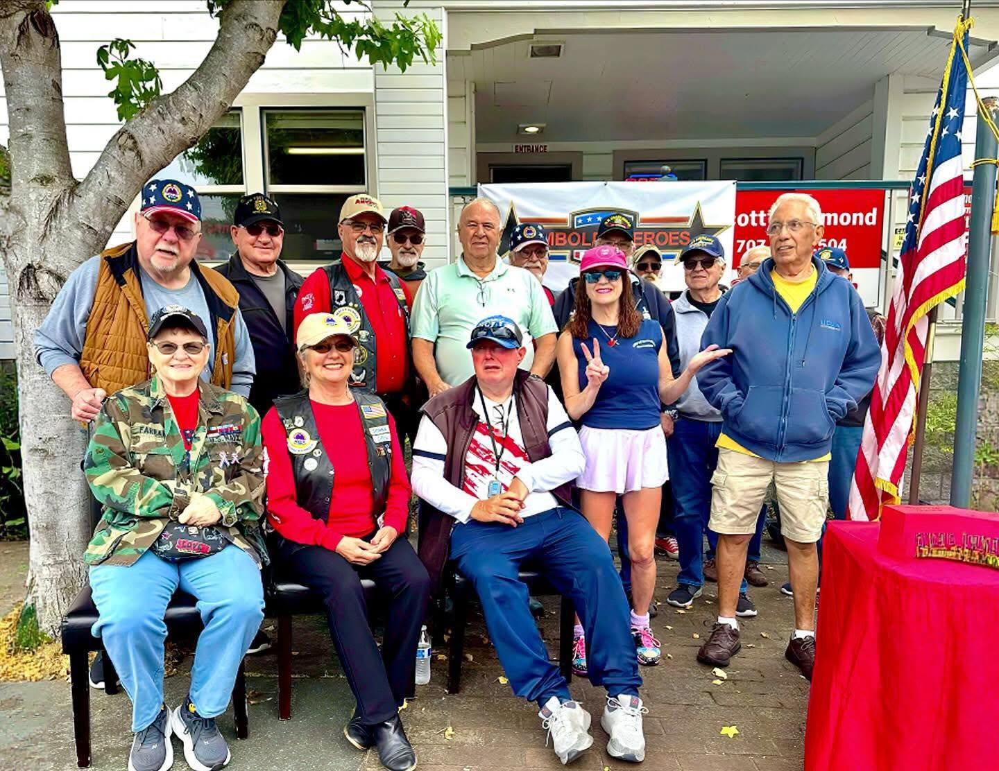 Veterans and community members gathered for a Humboldt Heroes monthly recognition ceremony